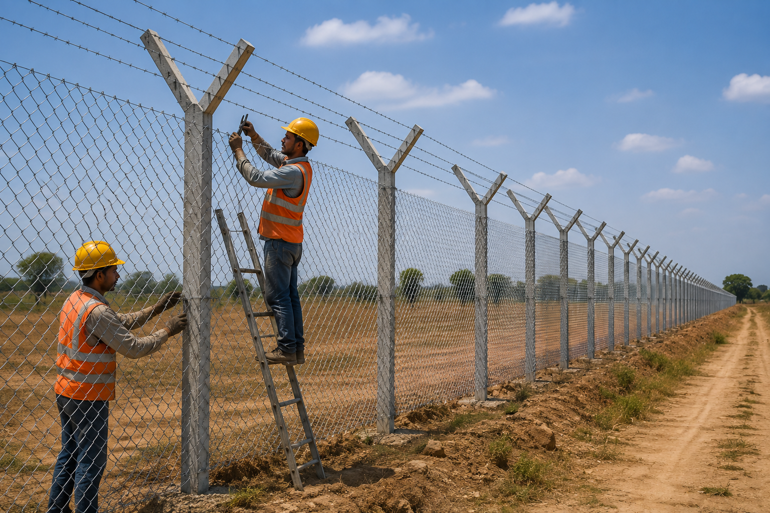 Pole Fencing Work